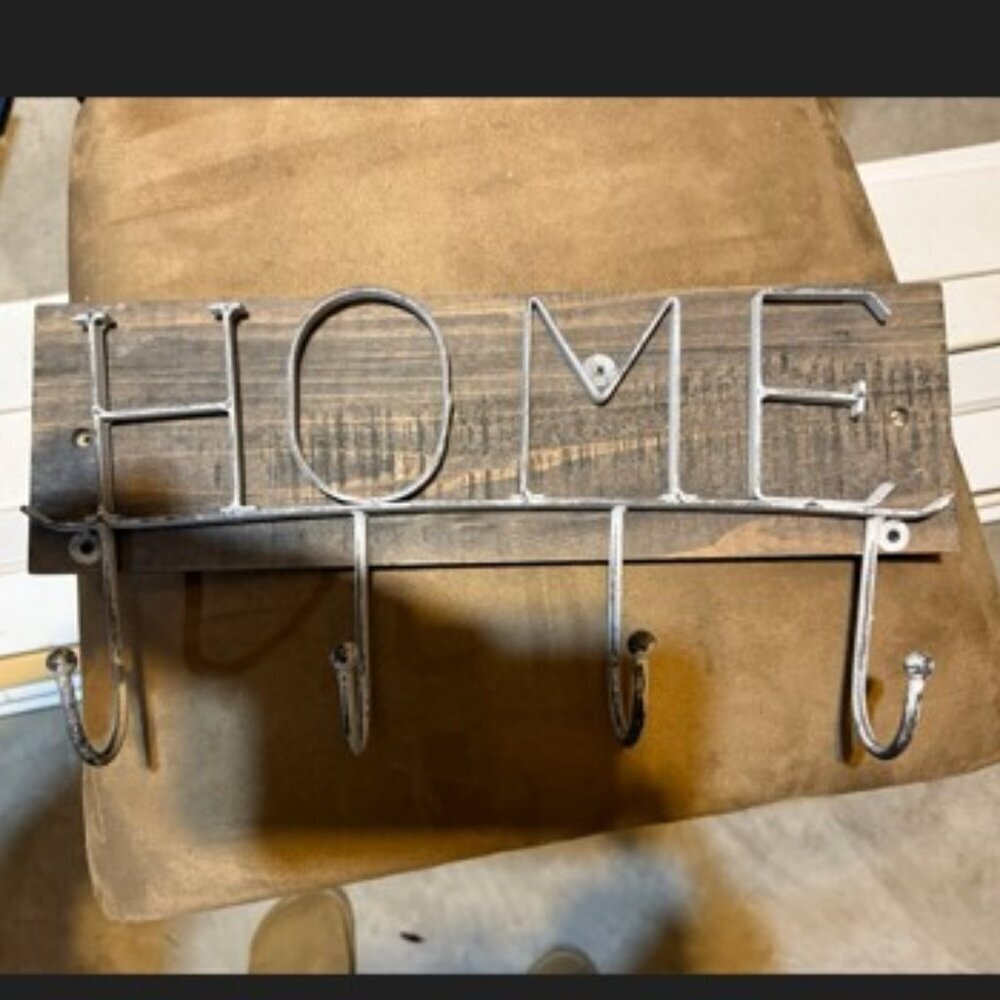 Home 4 Hook wall hanging sign